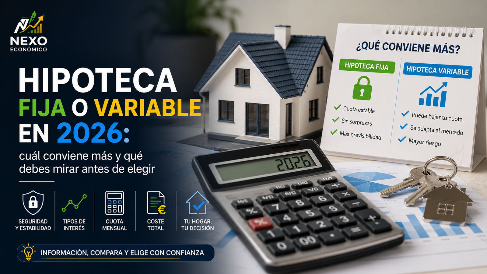 Hipoteca fija o variable en 2026